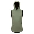 thumbnail image 1 of Posijego Tank Tops for Men Sleeveless Hooded T-Shirts Workout Running Athletic Tanks Solid Color, 1 of 6