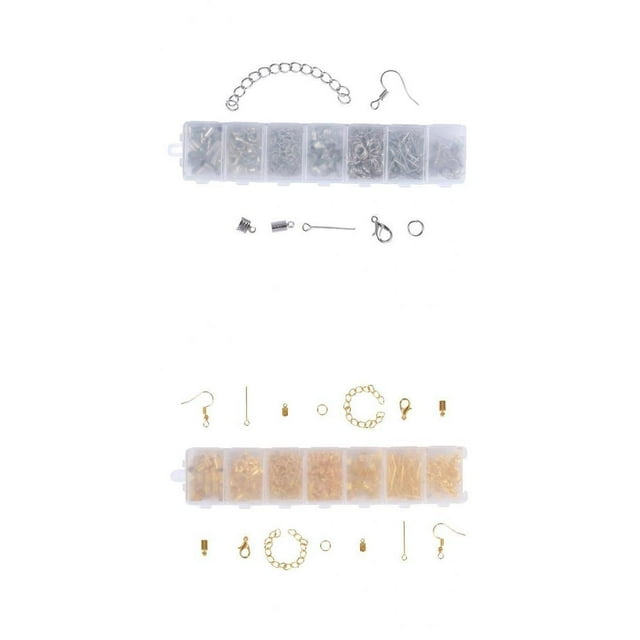 El Kit de Fabricación de 2 Cajas Proporciona Resultados de Bricolaje para Aretes, Collares, Pulseras