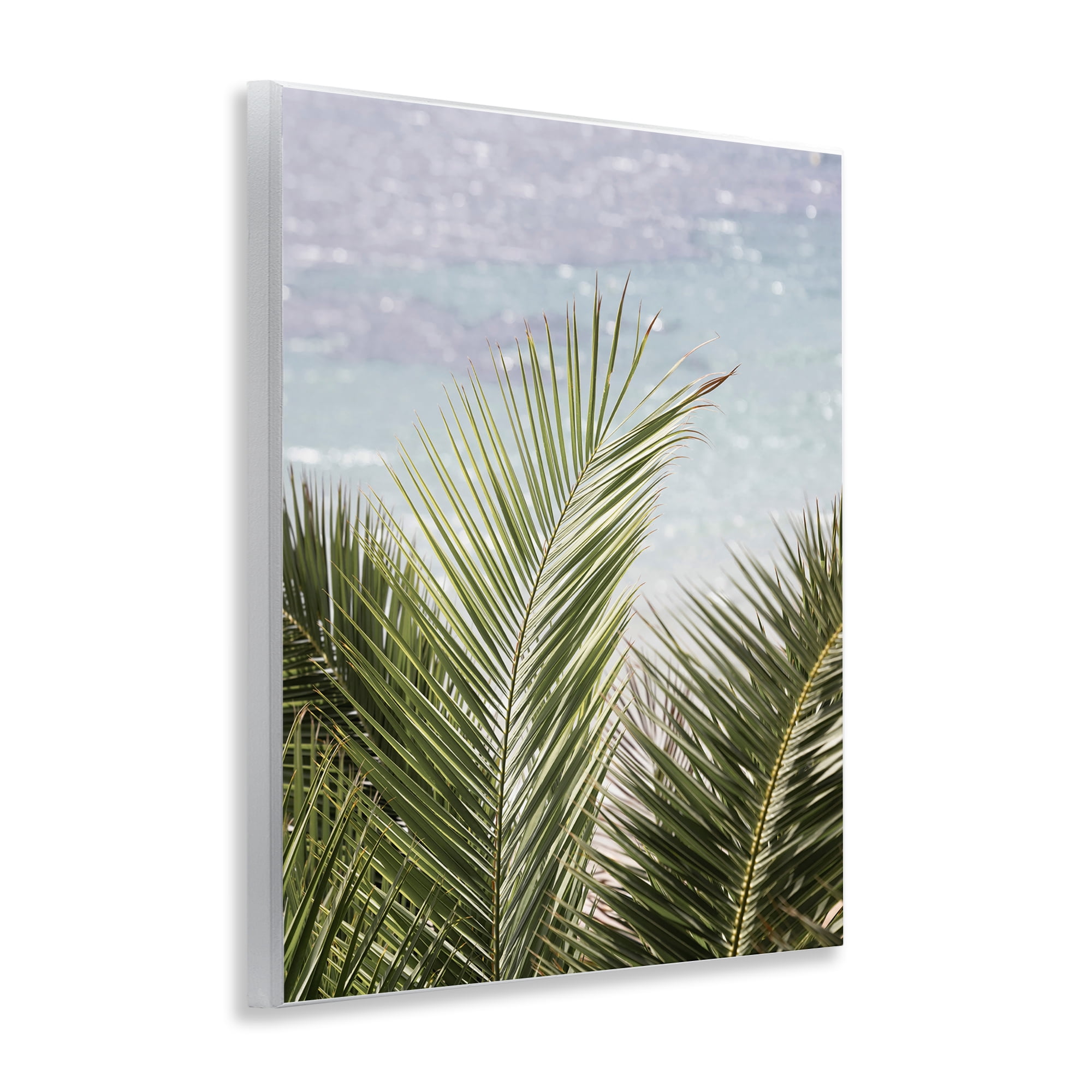 Stupell Industries Graceful Palms by Sea Nautical & Beach Photography Unframed Art Print Wall Art, 11 x 14