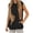 #082-Black, variant on Women's Sleeveless Hooded Sweatshirt, Dog Print Pet Carrier Pocket Hoodie, Loose Fit Casual Top for Pet Lovers