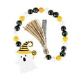 thumbnail image 2 of Promotion Sale! Halloween Decorations Wooden Bead Tassel Garland Halloween Holiday Farmhouse Country Bead and Rope Grid Tassel Tray Decoration Retro Room Decoration Home String Prayer Wall, 2 of 4
