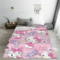 thumbnail image 7 of Hello Kitty Fleece Blanket Super Soft Cozy Throw Blanket 50"X40", Lightweight Fuzzy Comfy Flannel Blanket Warm Plush Throw Blankets For Couch, Sofa, Bed, 7 of 7