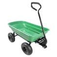 thumbnail image 4 of 55L Folding Poly Garden Dump Carts And Wagons with Wheels,10 inches Tire Dump Truck,300 lbs Capacity Green, 4 of 11