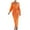 Orange, variant on Women's Summer V Neck Sweater Dress Puff Long Sleeve Slim Bodycon Fall Winter Ribbed Knit Dresss,Fashionable Casual Dresses for Women 2025
