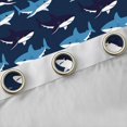 thumbnail image 4 of Feelyou Marine Shark Curtains Pack of 2 (52x84 Each), Ocean Animal Sealife Window Curtains, 4 of 6