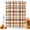 Brown, Beige, Cream, variant on Orange Green Checked Shower Curtains for Bathroom, Fall Thanksgiving Buffalo Plaid Waterproof Fabric Shower Curtain, Decorative Bathroom Curtain for Bathtub, 36"x72", No Hooks Included