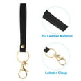 thumbnail image 4 of Uxcell PU Leather Keychain,  Key Holder Keyring with Metal Key Ring Anti Lost Lobster Clasp for Men Women,Black, 2 Pack, 4 of 6