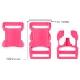 thumbnail image 2 of 25 - 3/4 inch Hot Pink YKK Contoured Side Release Plastic Buckle, 2 of 2