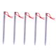 thumbnail image 4 of 5 X Clavijas de Luz Clavijas Anclajes de Camping Anclajes de Fijación de Clavos de Tienda Clavijas Clavijas de Arena Plata Sunnimix Clavijas de tienda de campaña, 4 of 8
