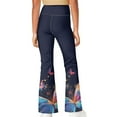 thumbnail image 3 of DISNIMO Purple Butterfly Kids Flare Leggings Size 5-6 Bell Bottoms for Girls Yoga Pants with Pockets for Kids Bell Bottoms Leggings with Pockets Flare Dance Pants Girls Workout Leggings, 3 of 7
