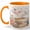 Orange, variant on Butterfly Typewriter Coffee Mug, Vintage Floral Writer Mug, Retro Typewriter Ceramic Mug, Creative Author Gift for Women Men, 11 oz