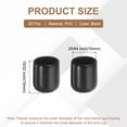 thumbnail image 2 of 50pcs Pegboard Hooks Protector Rubber End Caps, Peg Board Hook Flexible Prongs End Tips Caps Rack Cover for Pegboard  Dishwasher Hook, Black(33mm Long 10mm Inner Dia), 2 of 6