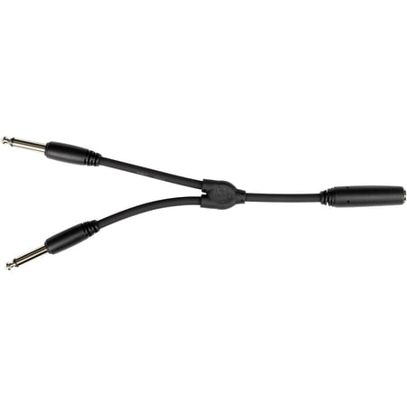 UPC: 0672485349013 | Pig Hog Solutions – 6  Y Cable  Mono 1/4 (F)-Dual Mono 1/4 (M)