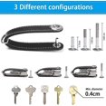 thumbnail image 4 of Dww-noir Porte-cls En Cuir | Porta-cls Hombre | Puertas desmontables | Porte-cls Intelligent De Poche (peut Accueillir 10 12 Cls Multiples), 4 of 5