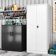 thumbnail image 2 of Fesbos Steel Storage Cabinet 72" Locking Metal Garage Storage Cabinet with 4 Adjustable Shelves, 2 Doors and Lock for File, Office, Garage, Home, 2 of 11