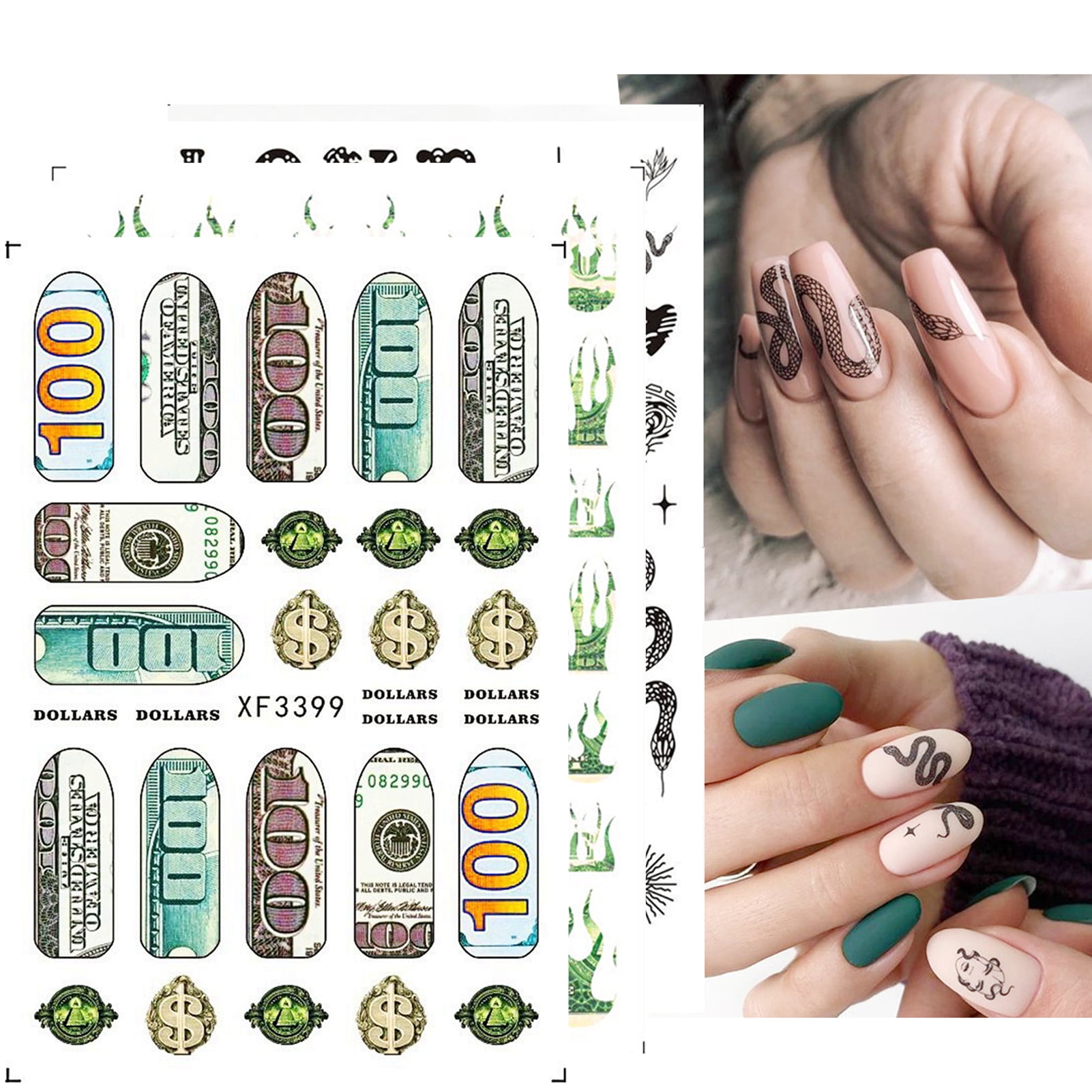 Money nail stickers – Exotic Nails Store