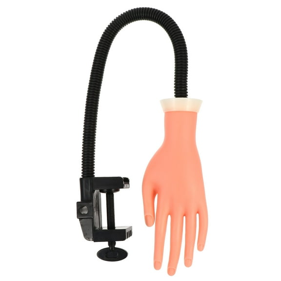 Modelo de práctica de uñas Mano Pantalla de uñas Manicura Mano falsa móvil flexible