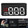 thumbnail image 3 of Práctico velocímetro digital HUD con pantalla frontal de satélite de 3,5 " Kmh para proyector de parabrisas  de motocicleta Zulema  Encabezar pantalla, 3 of 8