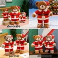 thumbnail image 6 of Cute Christmas Bear Plush Toy for Holiday Decor Plush Bear Cute Santa Gift & Stress Relief Companion, 6 of 9