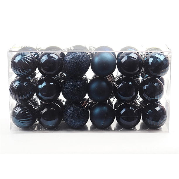 Adornos Navideños Decoración De Árbol De Navidad Bolas De Plástico De Navidad Inastillables Adornos Para Decoración De Aniversarios Y Fiestas 36 Unids/Set 4 Cm Yuarrent HA044571-02