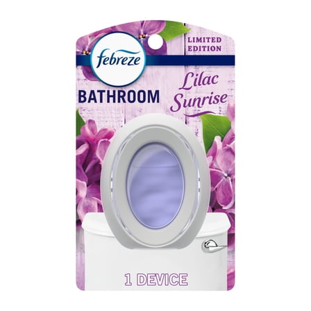 Febreze Bathroom Air Freshener, Odor-Fighting, Lilac, 1ct