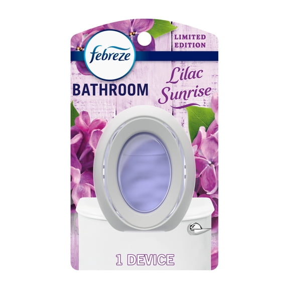 Febreze Bathroom Air Freshener, Odor-Fighting, Lilac, 1ct