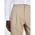 thumbnail image 4 of George Men's Straight Fit Pleated Pants, Sizes 28-48, 4 of 5