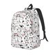 thumbnail image 1 of Disketp Cute Cat print Canvas Backpack Lightweight Travel Daypack Student Rucksack Laptop Backpack-Medium, 1 of 5