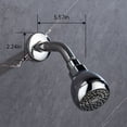 thumbnail image 2 of JoyRain T1081 2.5" 1.75 GPM High-Pressure Fixed Showerhead with Flange and 6-Inch Shower Arm, Anti-Clog, Anti-Leak, Chrome, 2 of 11