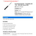 thumbnail image 2 of Front Shock Absorber - Compatible with 1996 - 2002 GMC Savana 3500 1997 1998 1999 2000 2001, 2 of 2