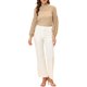 thumbnail image 2 of INSPIRAR CHIC Blusa de Encaje Floral de Cuello Alto con Mangas Abullonadas Transparentes M Marrón Claro, 2 of 5