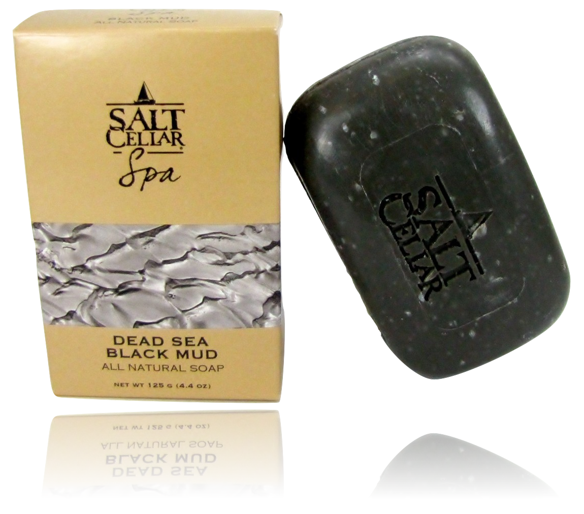 Salt Cellar All Natural Dead Sea Black Mud Soap 4.4 oz (125g)