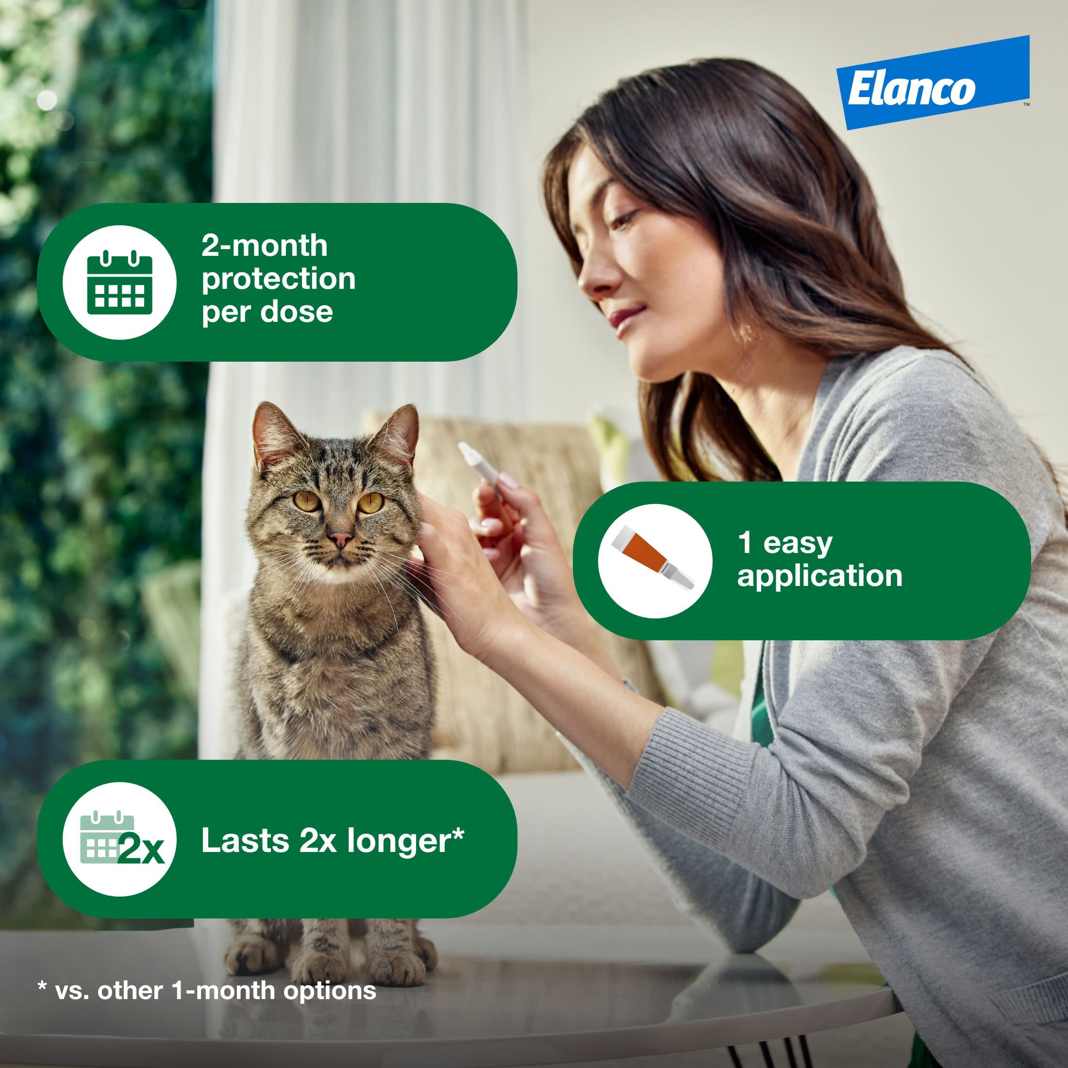Advantage XD Large Cat 2-Month Flea Prevention For Cats over 9lbs, 1 Dose (2-Months)