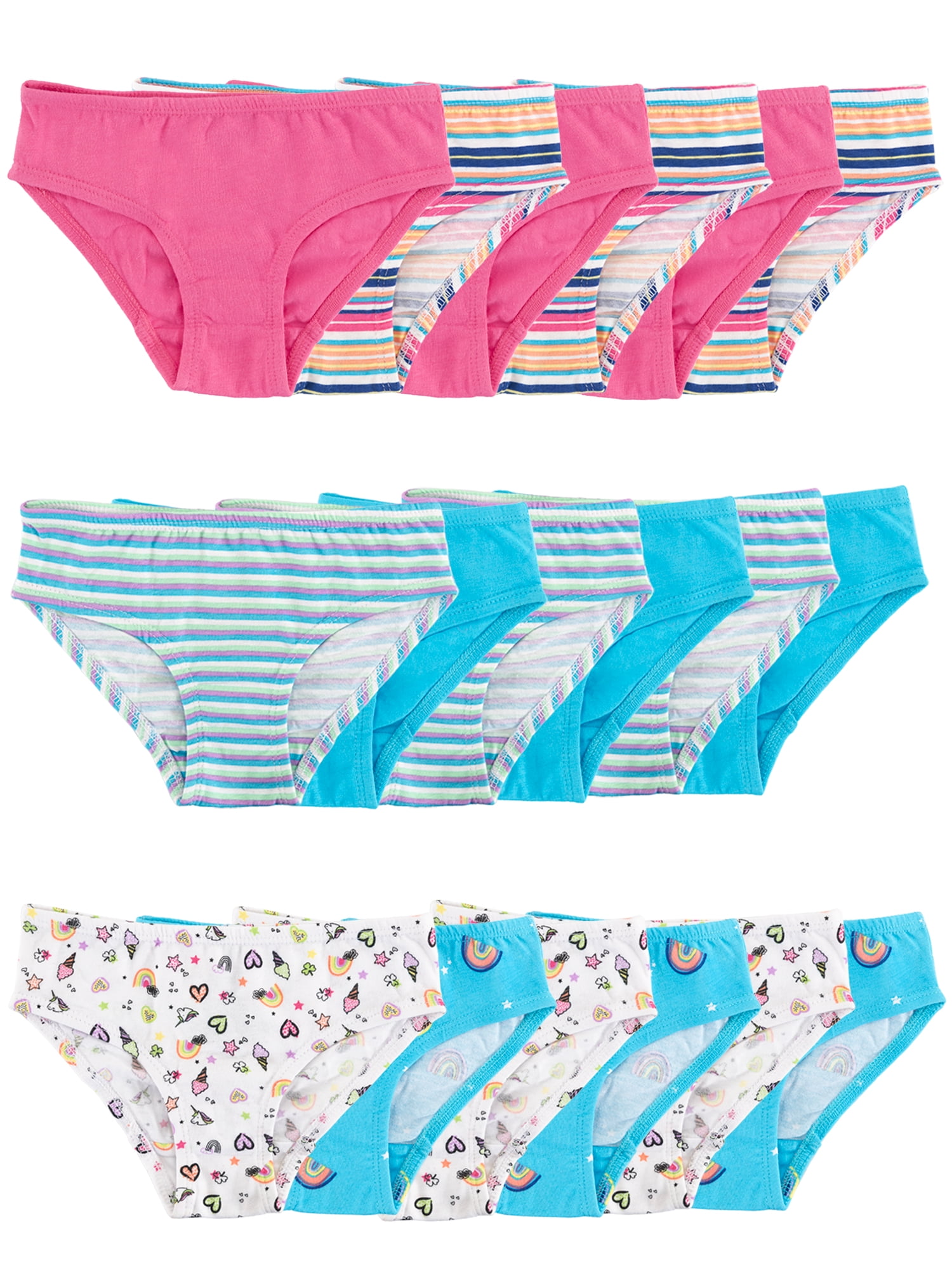 4T/5T NEW Wonder Nation Toddler Girl's 10 Pack Hipsters Sizes 2T/3T 
