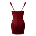 thumbnail image 6 of DHFJKG Womens Sparkly Sequin Party Dress Sexy Square Neck Sleeveless Bodycon Summer Night Out Club Wear Slim Fit Cozy Dresses, 6 of 6