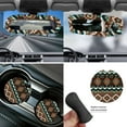 thumbnail image 5 of Jeiento Southwest Aztec 14 PCS Car Accessories Set Car Seat Protector Steering Wheel Cover Seatbelt Strap Pad Trash Can Armrest Cover Pad Cup Coasters Rearview Mirror Cover Handbrake Cover Set, 5 of 7