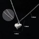 thumbnail image 1 of Colgante de trébol de cuatro hojas de corazón de copos de nieve estéticos, collar de acero inoxidable, delicado, regalos de Navidad de invierno, joyería de moda, 1 of 4