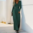 thumbnail image 6 of Women Fashion Solid Elegant Temperament V Neck Sexy Open Long Sleeve Slim Long Dress Large Womens Dress Summer Long Dresses Womens Deep V Neck Printed Bandage Party Wear Dresses Dresses for Women, 6 of 6