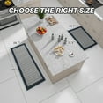 thumbnail image 5 of SIXHOME 2-Piece Non-Slip Kitchen Rug Set, Washable Absorbent Mats, 19.7"x31.5"+19.7"x59", Blue, for Sink, Laundry, Hallway, 5 of 6