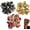 #-3, variant on 3 PCS Tropical Leaf Print Fabric Scrunchies, Vintage Pattern Elastic Hair Scrunchy Ties, Fashion Hair Accessories for Women & Girls