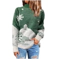 thumbnail image 2 of Fankiway Chandails Grande Taille Liquidation Mode Femmes Noël Manches Longues Chandail Col Rond Décontracté Chandails et Cardigans pour Femmes, 2 of 4