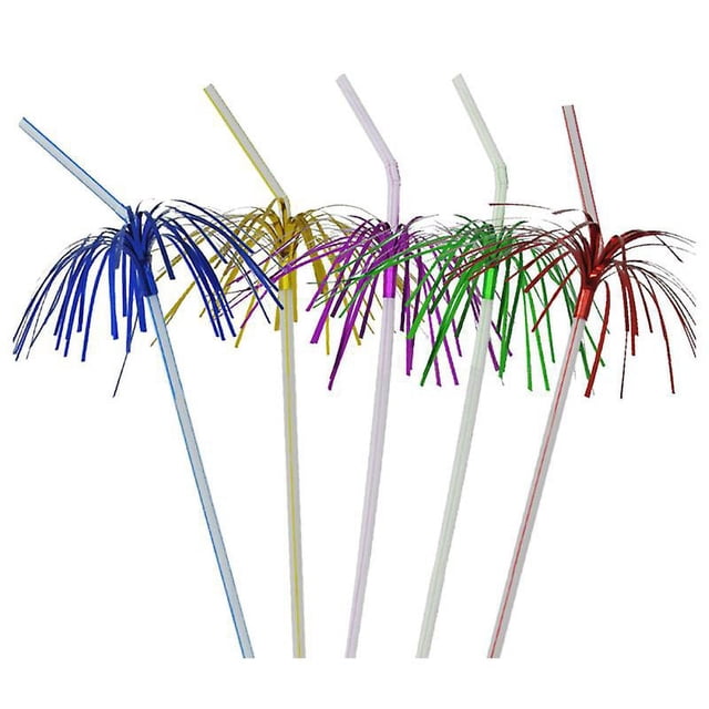 100 pajitas de fuegos artificiales.