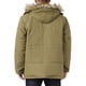 thumbnail image 3 of Abrigo de invierno cálido INSPIRE CHIC para hombres, forrado de felpa, grueso, con capucha, chaqueta S en amarillo y verde, 3 of 6