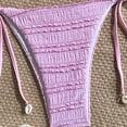 thumbnail image 7 of Erwazi Women 2 Piece Swimsuit Swimwear Solid Color Padded Halter String Triangle Bikini Sets, 7 of 7