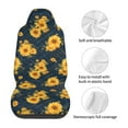 thumbnail image 5 of Sikiie Blue Striped Sunflower A Car Seat Protector 2 Pack Car Seat Cushion Mat, Car Seat Covers for SUV, Truck, Van, 5 of 7