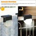 thumbnail image 5 of 4pcs Solar Step Lights, TSV LED Deck Lights Fence Lights with Auto on/off, Waterproof Decorative Stair Lights for Garden Patio Dock Yard Pathway Outdoor, White Light, 5 of 7