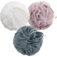 thumbnail image 1 of Bath Shower Loofah Sponge Pouf Body Scrubber Exfoliator (Set of 3), 1 of 5