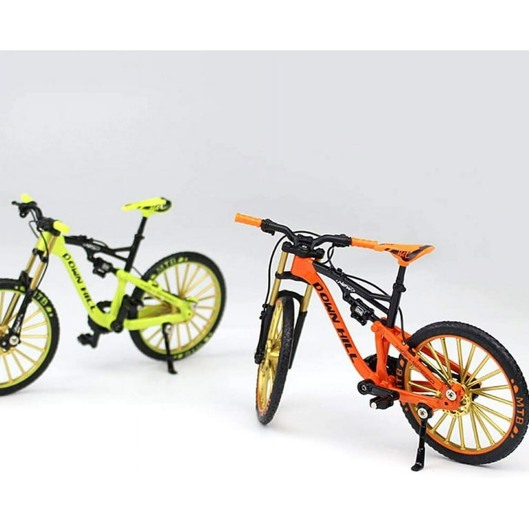 Mini Bike Toy, Legering Mini Finger Mountain Bike Modell för Presenter Hem  Skrivbord Office Collection Dekoration(Vit) : : Leksaker
