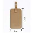 thumbnail image 4 of Unique Bargains PU Address Name Luggage Outdoor Travel Suitcase Baggage Bag Name Address ID Label Brown 2pcs, 4 of 5
