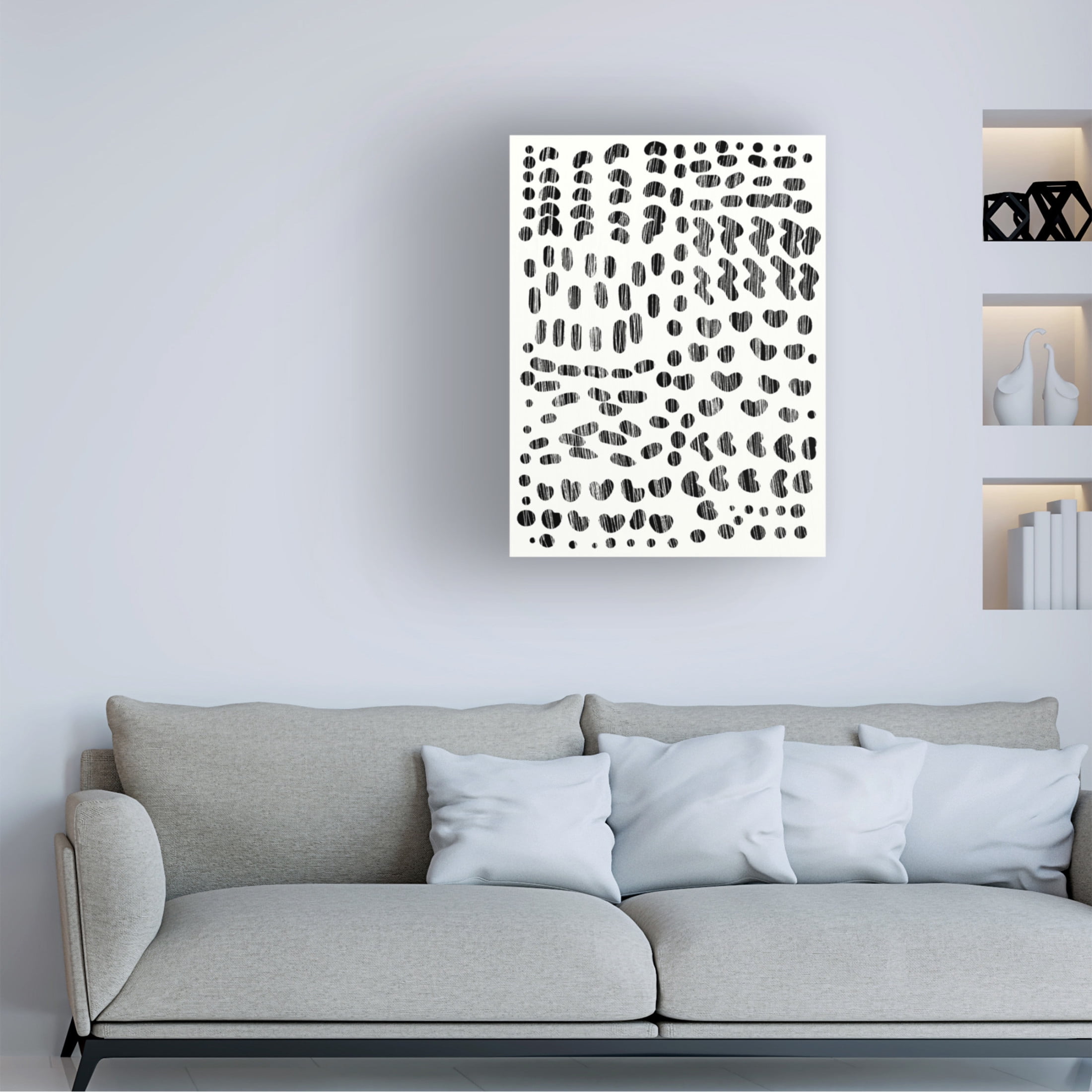 Trademark Fine Art Dan Hobday Dots and Strokes Canvas Wall Art